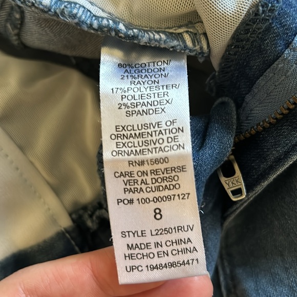 EUC Wit & Wisdom ‘Ab’Solution Raw Hem Slit Straight jeans - Picture 8 of 11